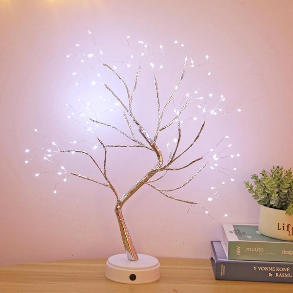 Albero Bonsai LED: dettaglio dei rami in filo di rame modellabili